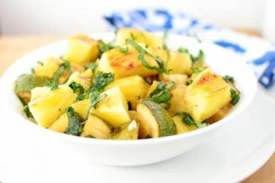 Grilled Pineapple Zucchini Side Salad