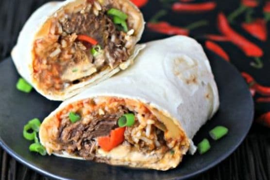 Cheesy Beef Burrito
