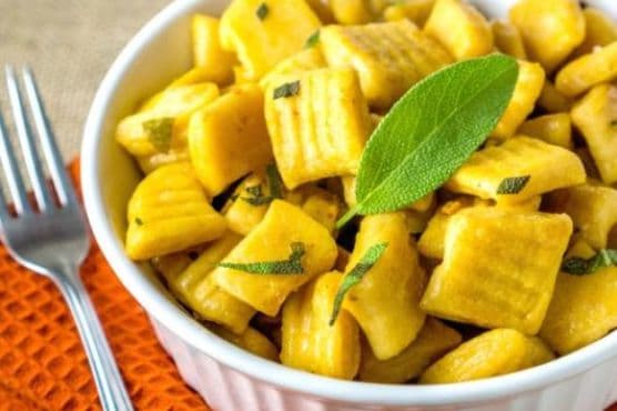 Sweet Potato Gnocchi tossed in Garlic Sage Olive Oil