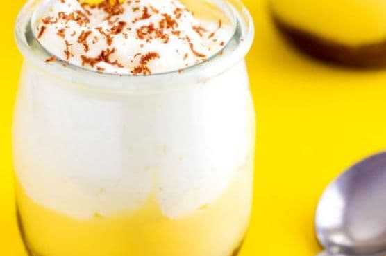 Mini Chocolate Caramel Cups with Lemon Curd