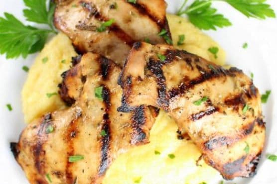 Grilled Rosemary Lemon Chicken Thighs