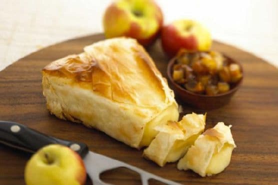 Baby Brie Wedge In Phyllo
