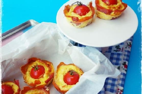 Mini Ham Omelets