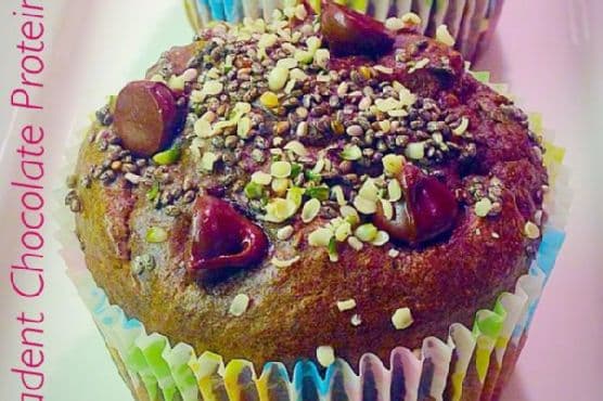 Decadent Chocolate Protein Muffins