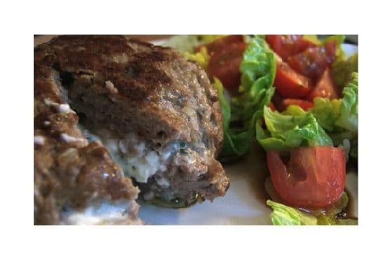 Feta Stuffed Burgers