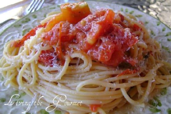 Garden Fresh Tomato Sauce & Spaghetti
