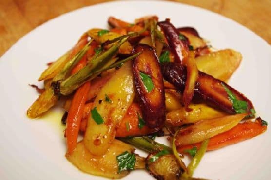 Honey-Glazed Citrus-Roasted Carrots