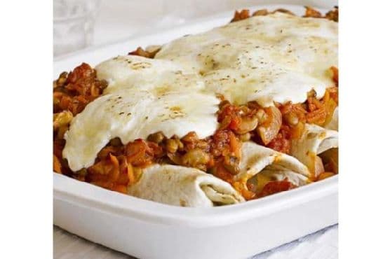 Mixed Bean Vegetarian Enchilada