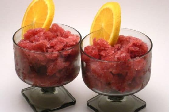 Pomegranate Kiwi Granita Cocktail
