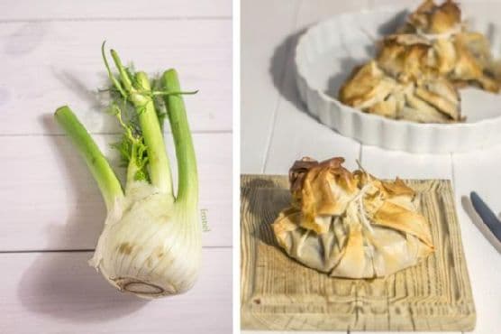 Prawn and Fennel Filo Pastry