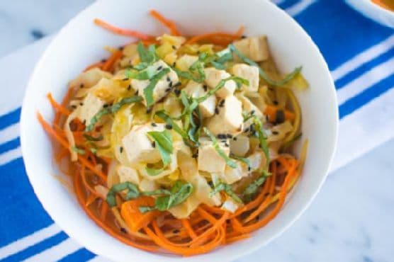 Red Curry Stew & Vegetable Noodles