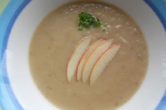Roasted Sunchoke, Apple, and Onion Soup