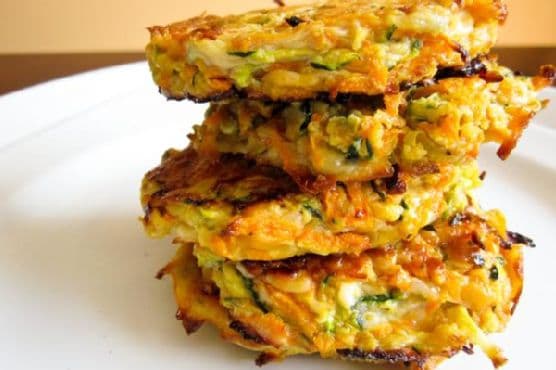 Zucchini and Yam Fritters