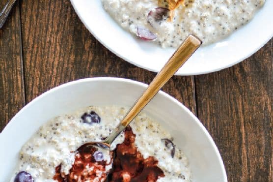 PB and J Overnight Oatmeal