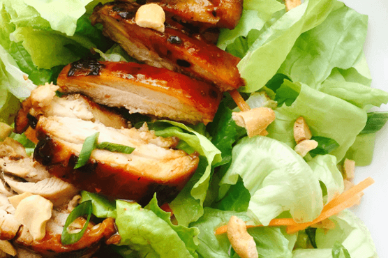 Asian Lettuce Wrap Chicken Chopped Salad