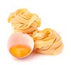 fettuccine broken into pieces