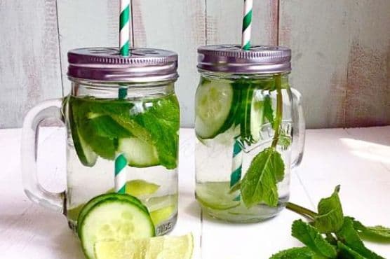 Cucumber Mint & Lime Detox Water