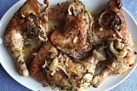 Baked Chicken with Citrus and Garlic Marinade
