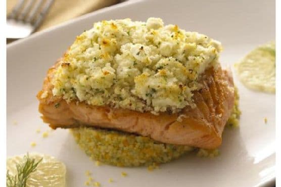 Feta Encrusted Salmon