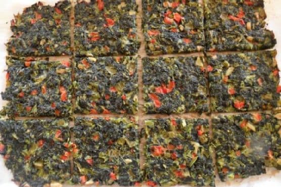 Gluten Free & Flour-Less Bread with Collard Greens