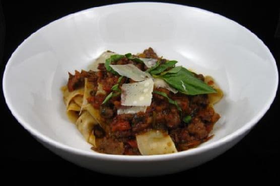 Homemade Tagliatelle With Wild Boar Ragu