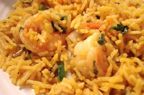Prawn Biryani( Shrimps In Aromatic and Flavored Indian Rice)