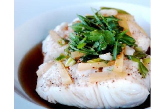 Steamed Halibut