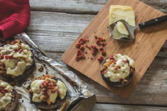 Turkey-Stuffed Portabella Mushrooms